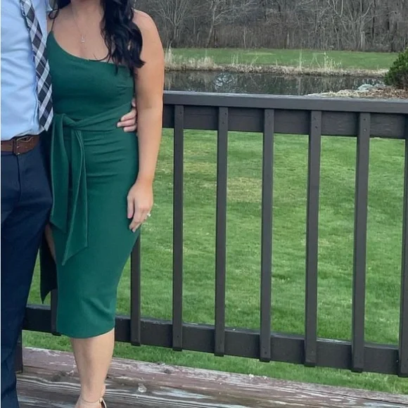 green hello molly dress guess what our favourite color is atm @styledivulge wears the 'HELLO MOLLY Friendship Gardens Maxi Dress' Shop the look via link in bio. # hellomolly